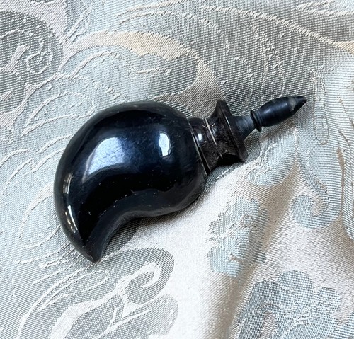 Antique horn snuff mull - antique, bottle