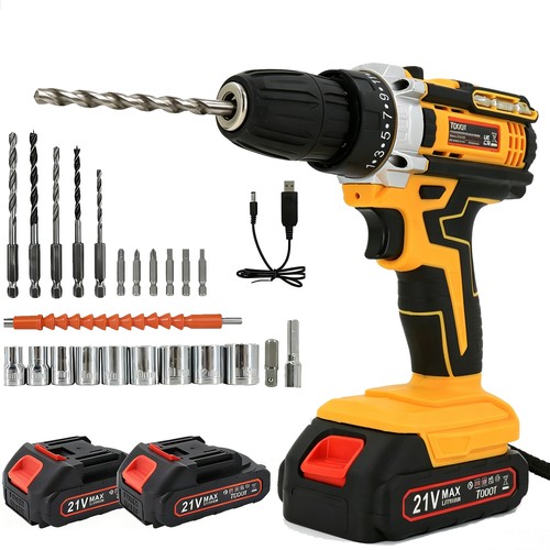 21v battery cordless drill - 21v,