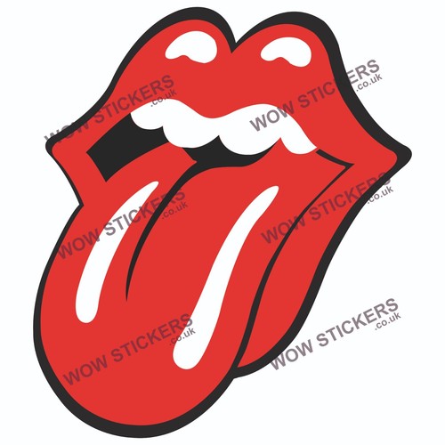 Lips rolling stones sticker - rolling,