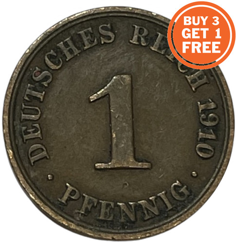 German pfennig from - 1,