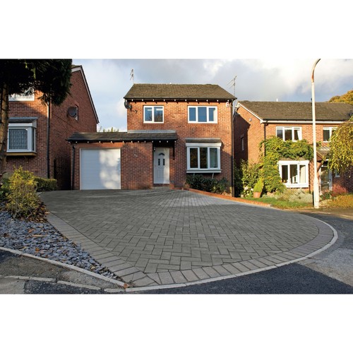 Charcoal driveway block paving - charcoal,