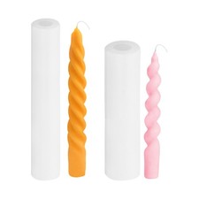 2pc twisted taper candle - 2pc, 3d