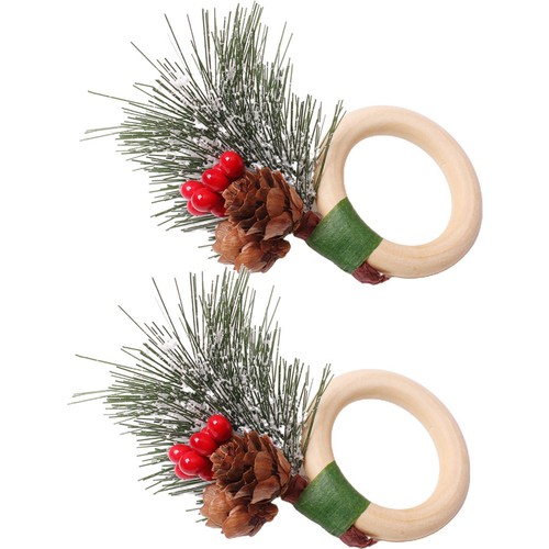 6pcs christmas style pine - 6pcs,
