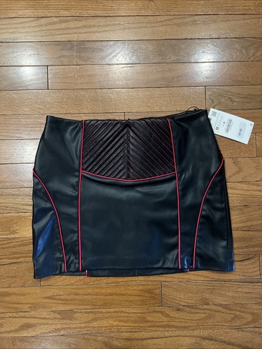 Zara faux leather mini - faux, skirt