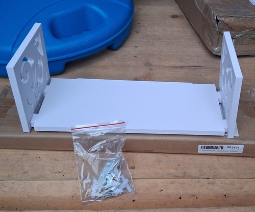 White decorative shelf 30cm - white, shelf.