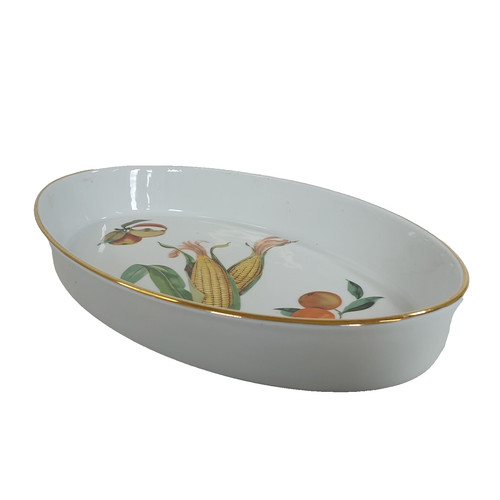 Evesham gold oval serving oven - serving,