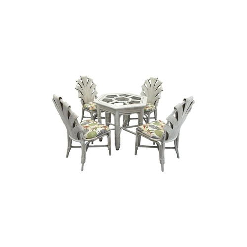 Vintage split rattan dining - rattan,