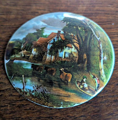 Vintage ceramic plaque - ceramic,