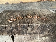 Vintage 14k Rose Gold Plated Dress Studs Tuxedo Shirt Buttons x5