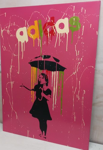 Adidas trefoil graffiti sign - adidas,