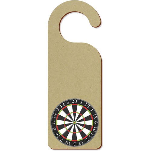 Dartboard door hanger sign - door,