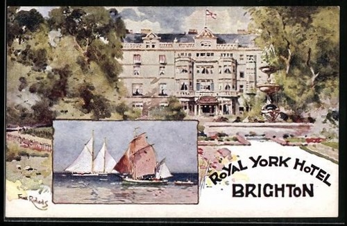 Artist postcard brighton - postcard,