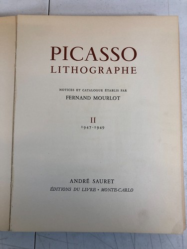 Picasso lithographe ii - picasso,
