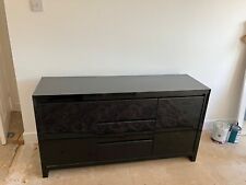 Next Black High Gloss Extra Large Sideboard - Excellent Condition 