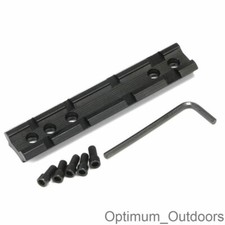 4 Slot Weaver / Picatinny Rail 20mm x 100mm Adapter Scope Base Mount Gun Rifle 