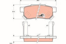 Brake Pads Set fits LOTUS