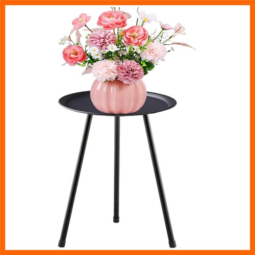 Metal side table diameter - table,12",