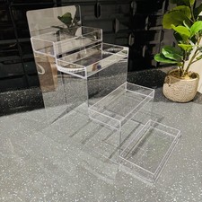 Clear Acrylic Display Stand 4 Tier Retail Shop Countertop Display Shelf Rack