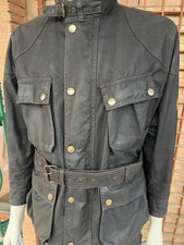 BELSTAFF TRIALMASTER URBAN Jacket Waxed Cotton Black Malenotti Era Gold Label M