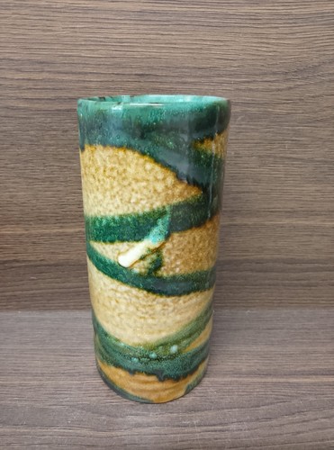 Guernsey pottery vase - pottery,