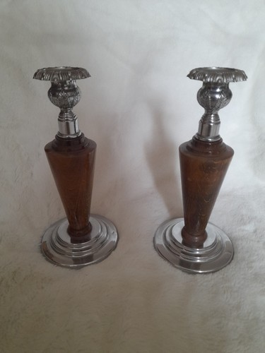 Pair art deco wood - deco, and