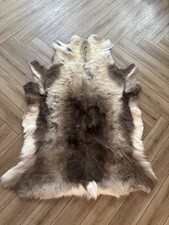 large Real Reindeer Fur Hide Rug