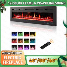 40"Electric Fireplace Wall