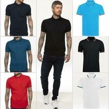 Kruze Mens Polo Shirts Short Sleeve Regular Fit T Shirt Golf Casual Work Tee Top