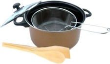 Copper 5pc Non Stick Chip Pan