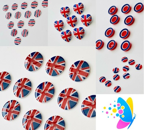 Coronation union jack buttons - coronation,