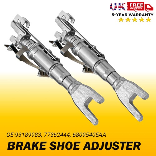 Pair rear brake shoe adjusters - rear,
