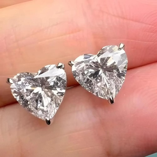 2ct heart cut moissanite - heart,