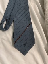 Vintage Gucci Silk Tie blue