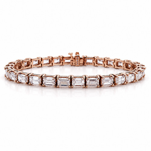 Unique tennis bracelet - bracelet, 14k