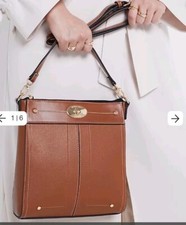 Brown River Island Lock Hardware Crossbody Bag. New Season