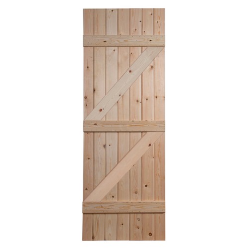 Pine ledged braced rustic - pine,