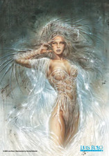Luis Royo  fabric poster - ice queen