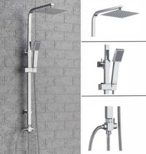 Shower Kit Twin Head Chrome