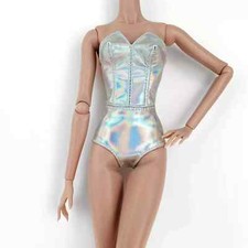 Silver Holographic Bodysuit