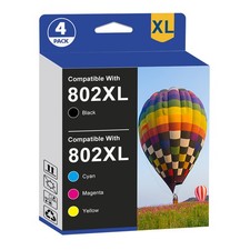 4PK 802XL Ink Cartridges For