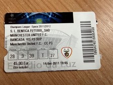 Ticket 2011 benfica v - benfica,