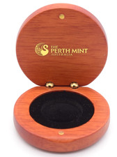 Gold Sovereign Case Box Perth Mint Wooden Perfect For Presentation / Storage