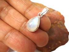 Small White Teardrop MOONSTONE