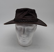 Gumleaf Brown Leather Bush Hat