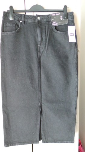Tesco black denim midi - tesco,