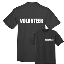 VOLUNTEER PRINTED BLACK