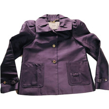 Luella Purple 100% Silk Cocktail Dress Jacket size UK 8 Designer