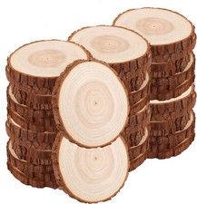 40 Wooden Slices 9-10cm Wood