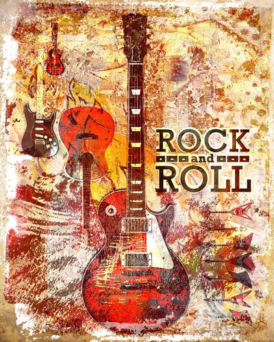 Les paul guitar - paul, canvas