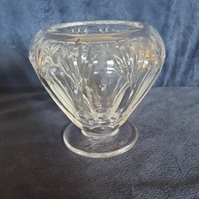 Lovely Tyrone Crystal Footed Vase/Bowl - for Roses, Potpourri etc 4" Tall